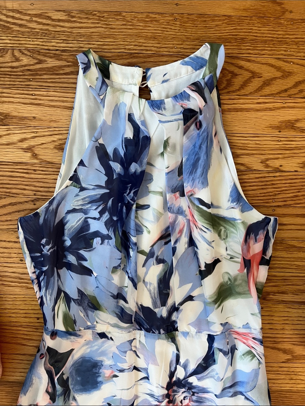 Be by Chetta B Floral Halter Dress Size 6 Chiffon Wedding Guest - Picture 3 of 6